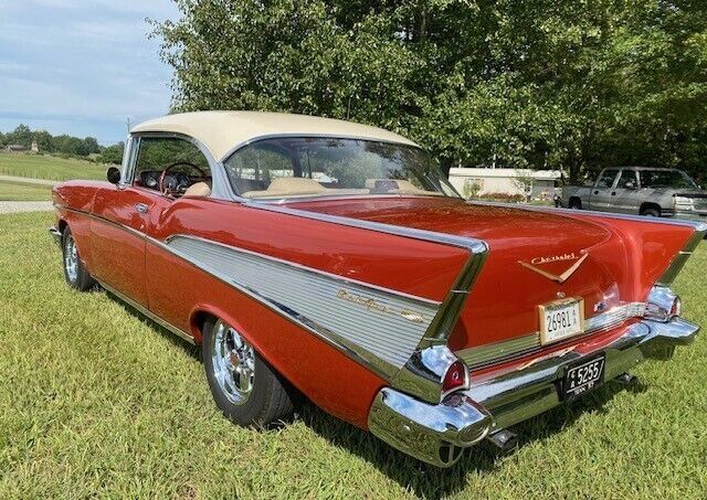 1957 Black Chevrolet Bel Air/150/210 Coupe