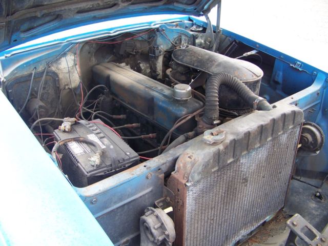 1957 Blue Chevrolet Bel Air/150/210 2dr sedan