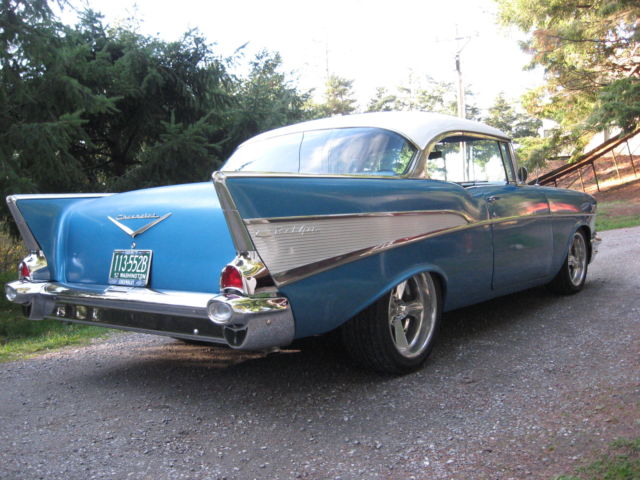 1957 Blue Chevrolet Bel Air/150/210 Coupe