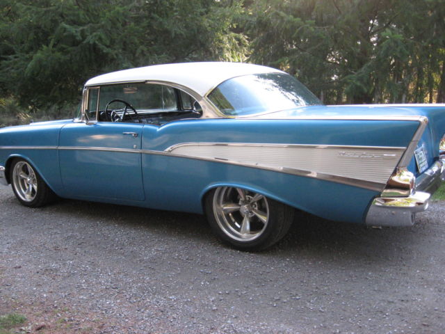 1957 Blue Chevrolet Bel Air/150/210 Coupe