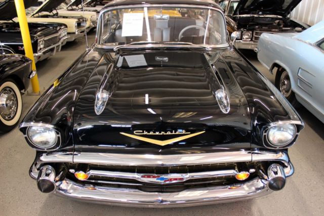 1957 Onyx Black Chevrolet Bel Air/150/210 2 Door Hardtop