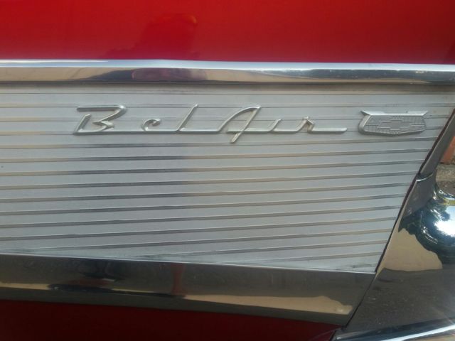 1957 Red/WHITE Chevrolet Bel Air/150/210 WAGON