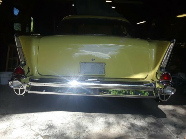 1957 Yellow Chevrolet Bel Air/150/210 Coupe