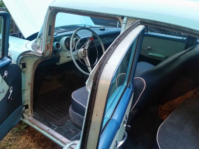 1957 Turquoise Chevrolet Bel Air/150/210 Sedan