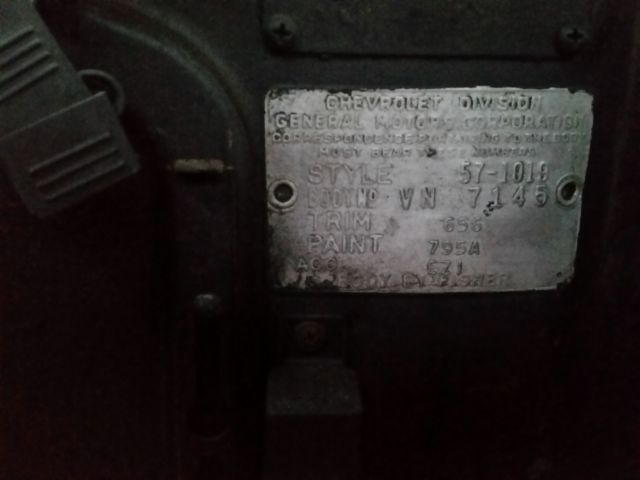 1957 Turquoise Chevrolet Bel Air/150/210 Sedan