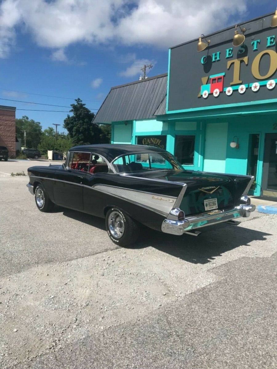 1957 Black Chevrolet Bel Air/150/210 Coupe