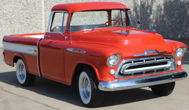 19570000 Red Chevrolet Other Pickups Pickup Truck