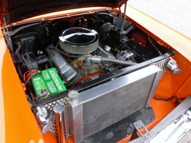 1957 Orange Chevrolet Bel Air/150/210 Hardtop