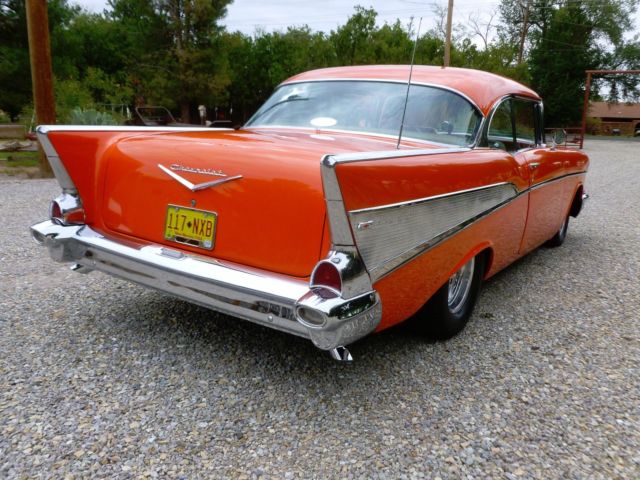 1957 Orange Chevrolet Bel Air/150/210 Hardtop