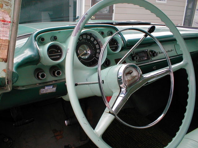 1957 Green Chevrolet Bel Air/150/210 Sedan