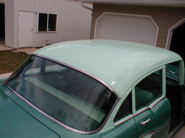 1957 Green Chevrolet Bel Air/150/210 Sedan