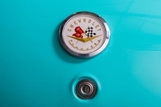 1957 Green Chevrolet Corvette --