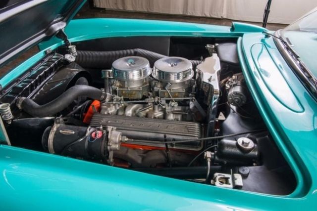 1957 Green Chevrolet Corvette --