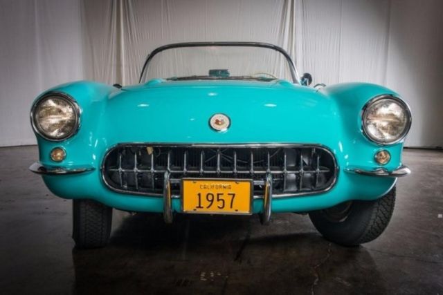 1957 Green Chevrolet Corvette --
