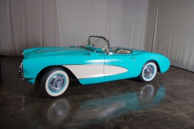 1957 Green Chevrolet Corvette --