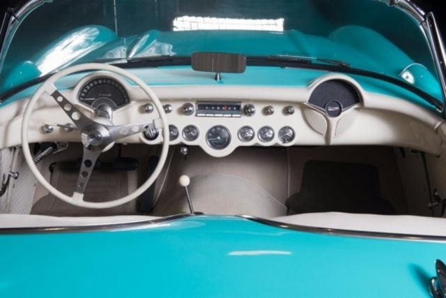 1957 Green Chevrolet Corvette --