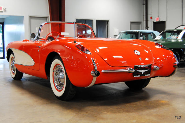 1957 Red Chevrolet Corvette --