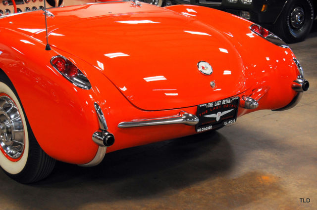 1957 Red Chevrolet Corvette --