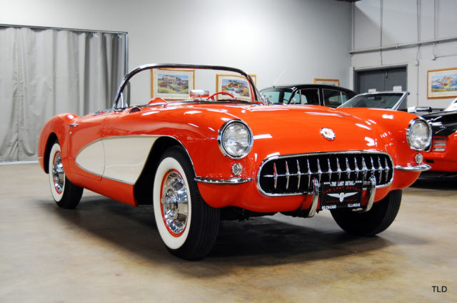 1957 Red Chevrolet Corvette --