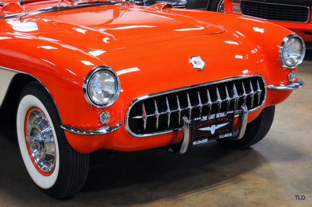 1957 Red Chevrolet Corvette --
