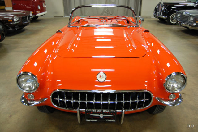 1957 Red Chevrolet Corvette --