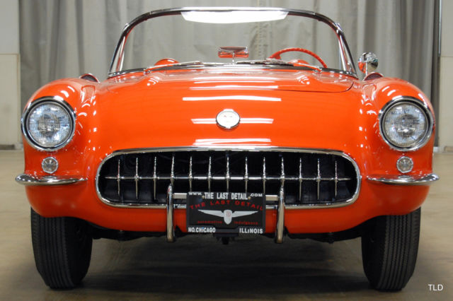 1957 Red Chevrolet Corvette --