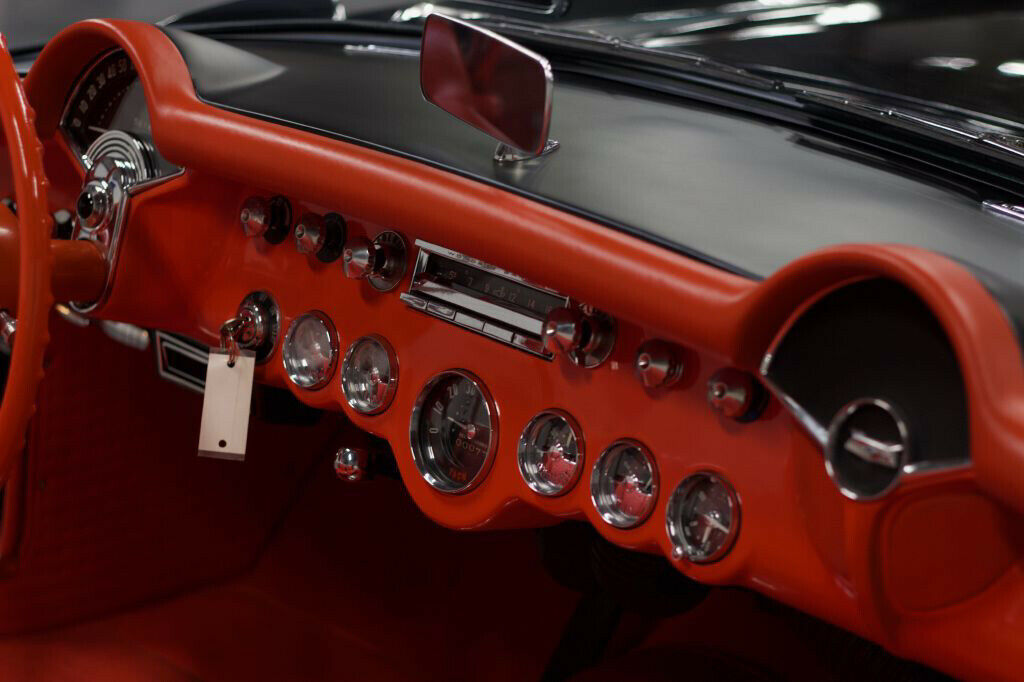 1957 Black Chevrolet Corvette