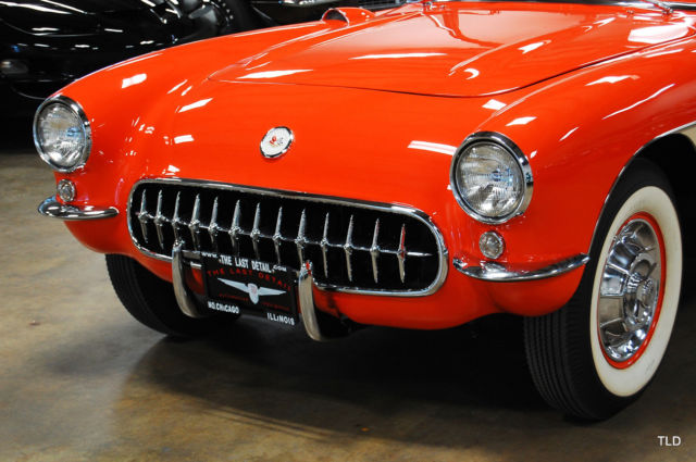 1957 Red Chevrolet Corvette --