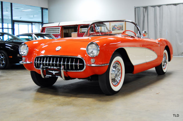 1957 Red Chevrolet Corvette --