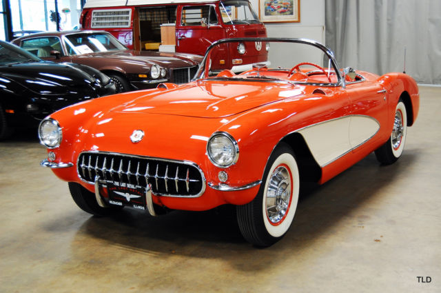 1957 Red Chevrolet Corvette --