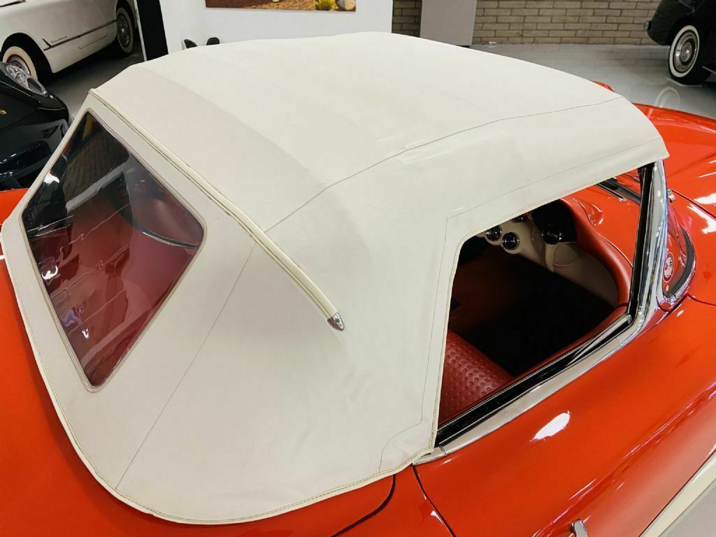 1957 Orange Chevrolet Corvette Convertible