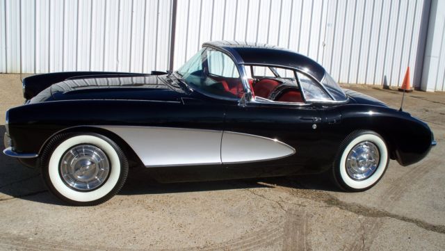 1957 Black Chevrolet Corvette Convertible