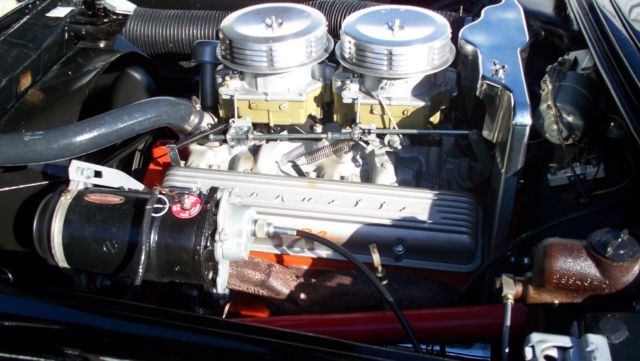 1957 Black Chevrolet Corvette Convertible