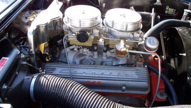 1957 Black Chevrolet Corvette Convertible