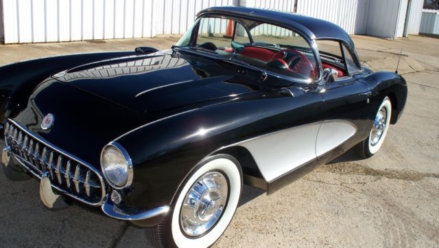 1957 Black Chevrolet Corvette Convertible