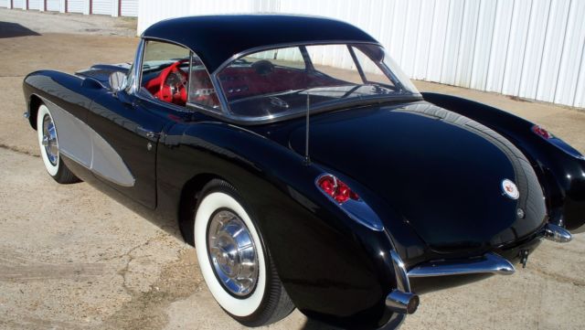 1957 Black Chevrolet Corvette Convertible