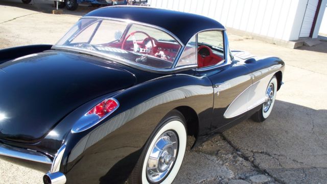 1957 Black Chevrolet Corvette Convertible