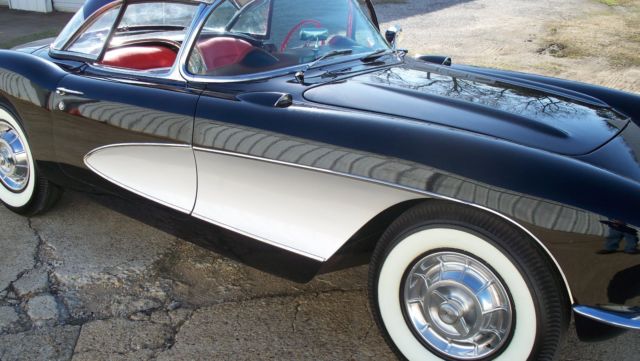 1957 Black Chevrolet Corvette Convertible