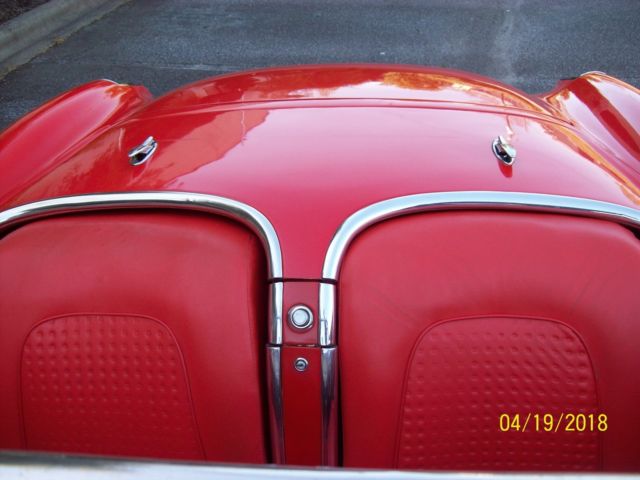 1957 Red Chevrolet Corvette Convertible