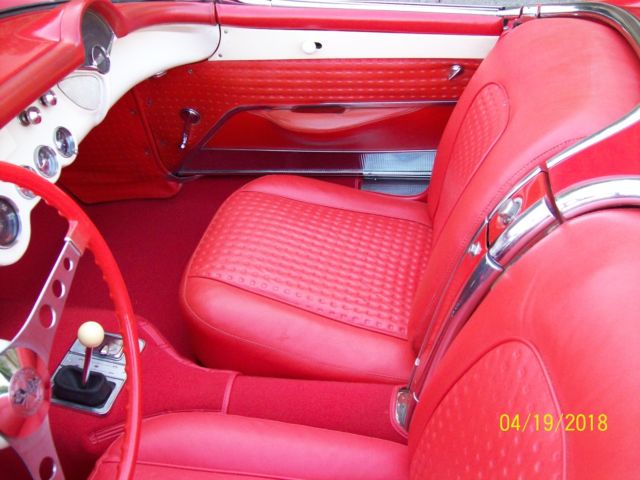 1957 Red Chevrolet Corvette Convertible