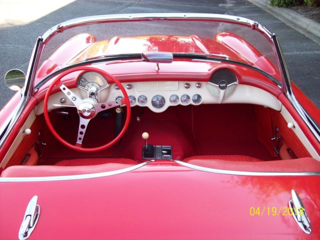 1957 Red Chevrolet Corvette Convertible