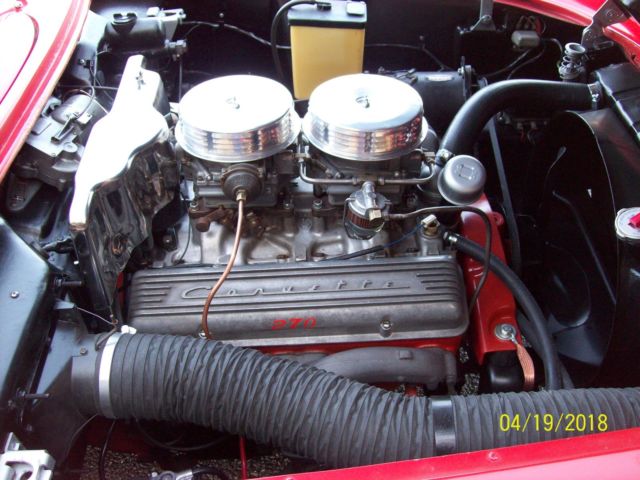 1957 Red Chevrolet Corvette Convertible