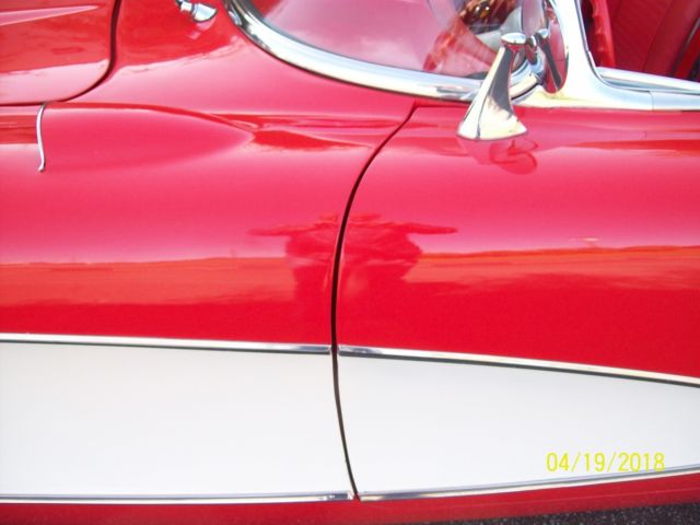 1957 Red Chevrolet Corvette Convertible