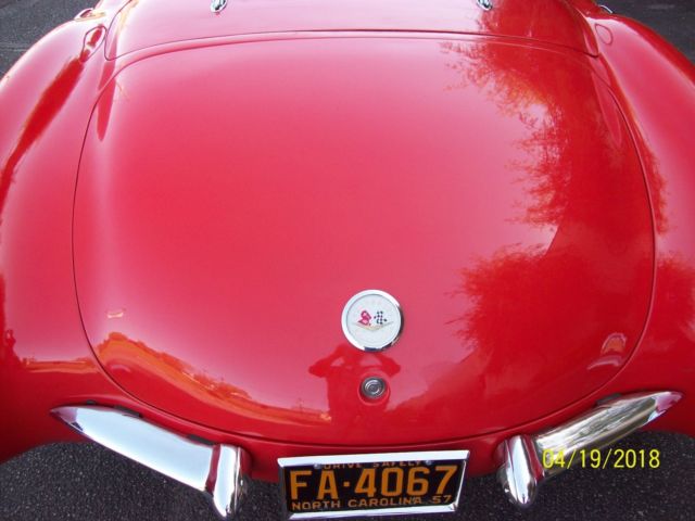 1957 Red Chevrolet Corvette Convertible