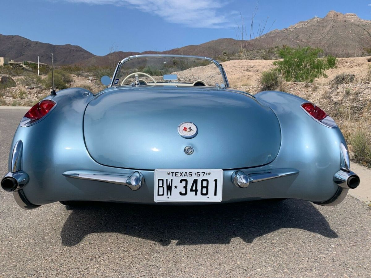 1957 Arctic Blue Chevrolet Corvette Convertible
