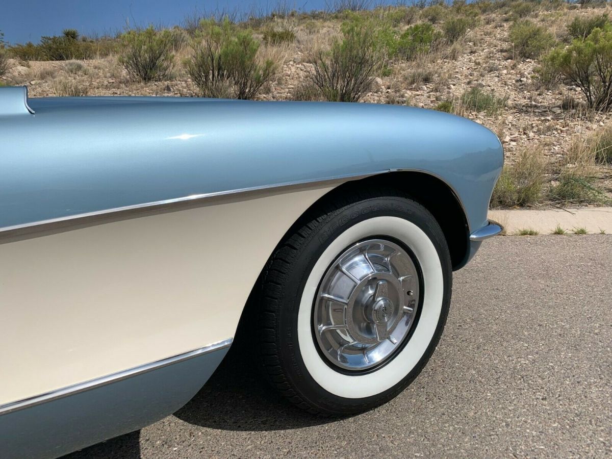 1957 Arctic Blue Chevrolet Corvette Convertible