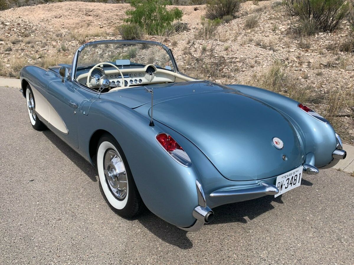 1957 Arctic Blue Chevrolet Corvette Convertible