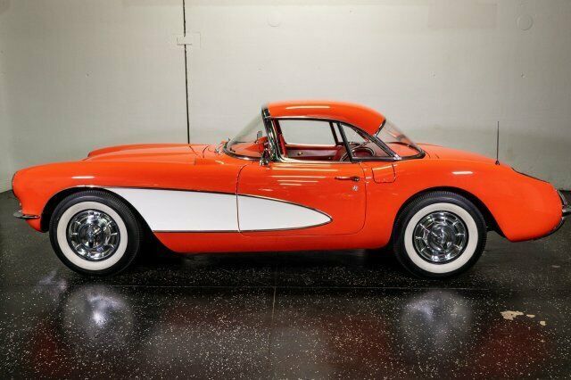 1957 Orange Chevrolet Corvette --
