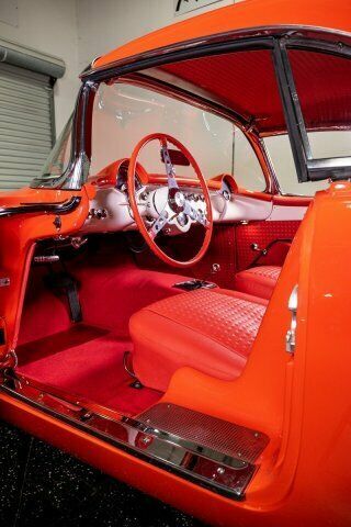 1957 Orange Chevrolet Corvette --