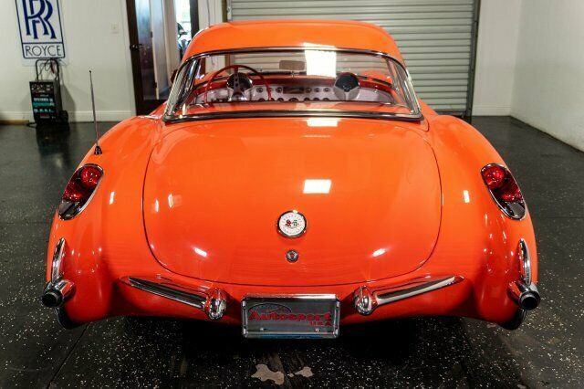1957 Orange Chevrolet Corvette --